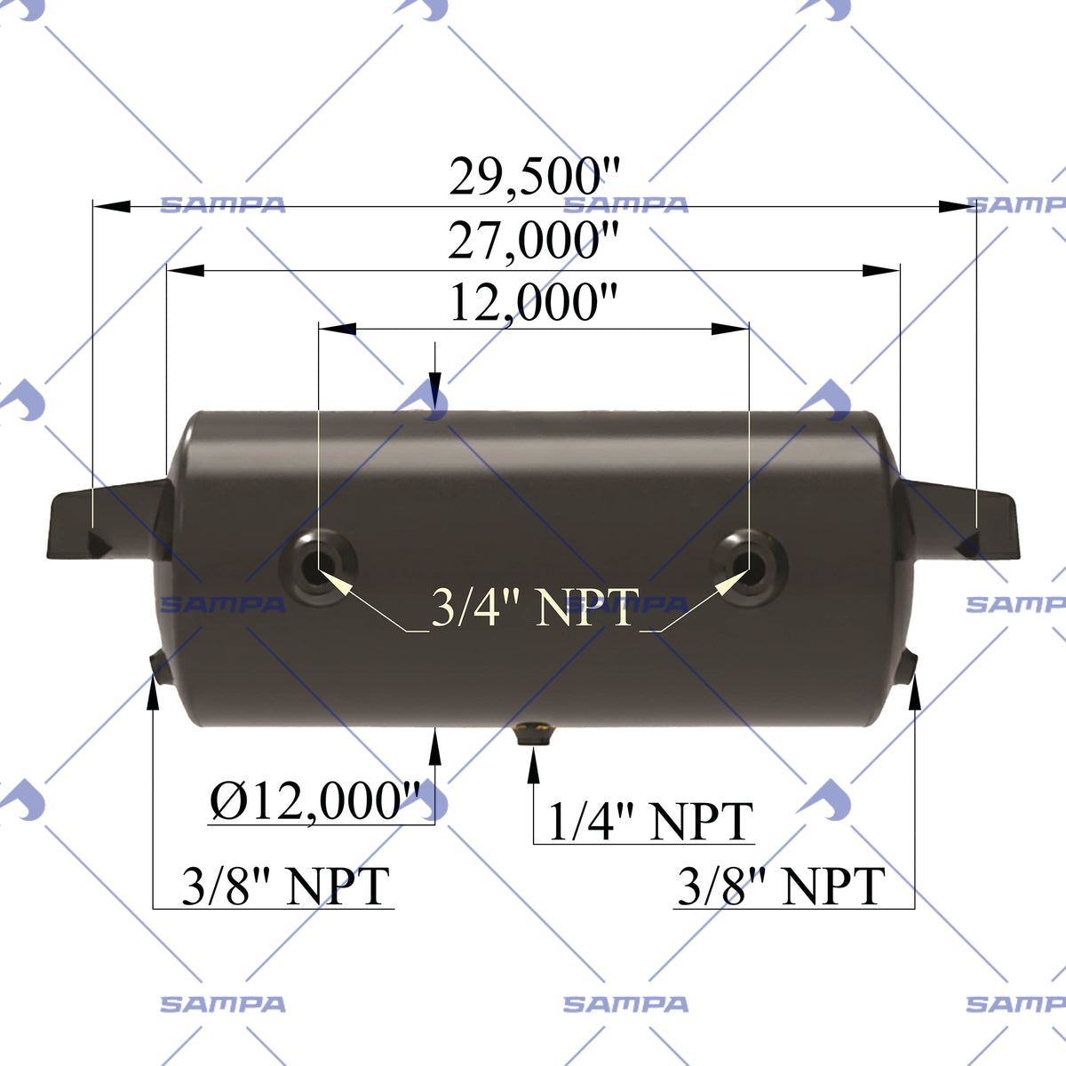 SAMPA 0595 0259 technical drawing