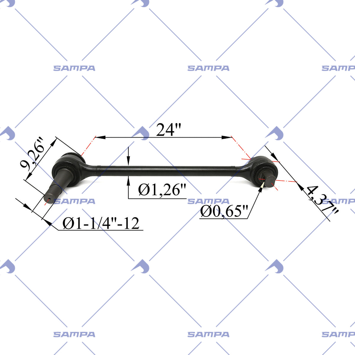 SAMPA 095.1022 technical drawing