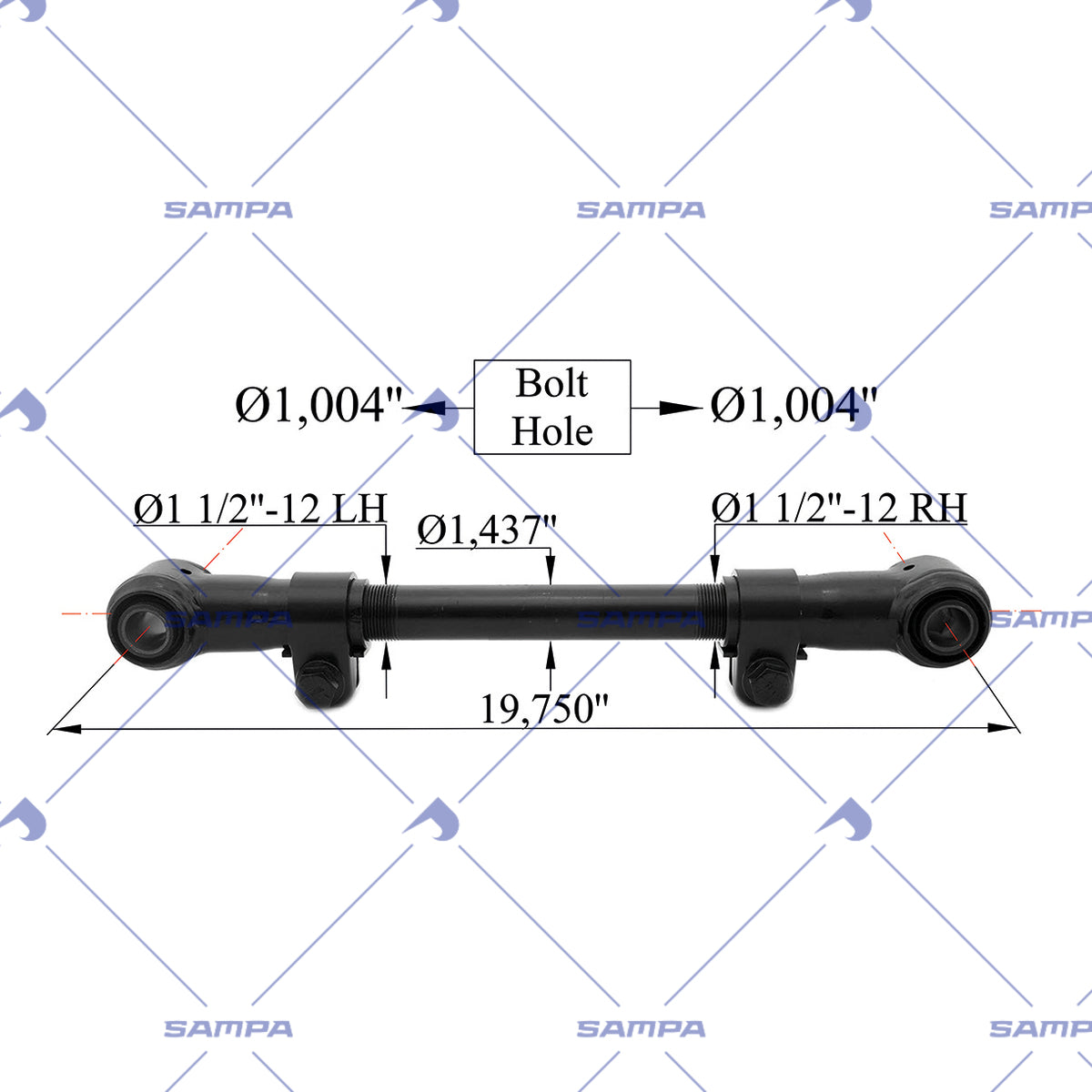 SAMPA 095.1098 technical drawing