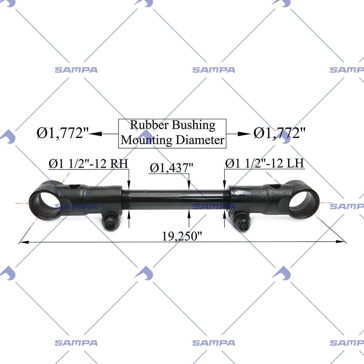 SAMPA 095.1120 technical drawing