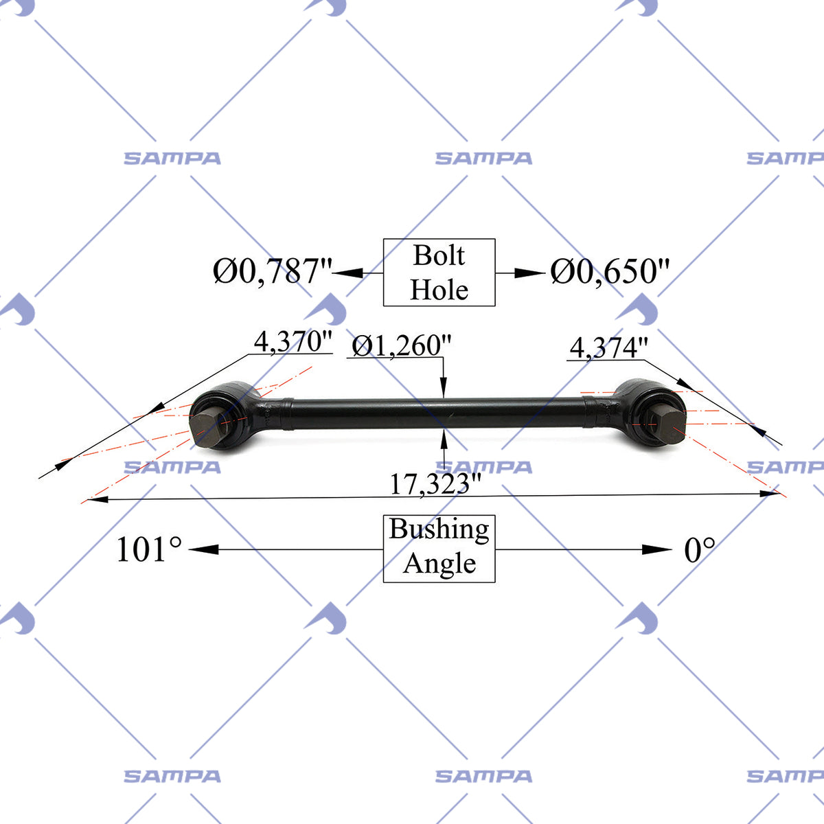 SAMPA 095.1155 technical drawing