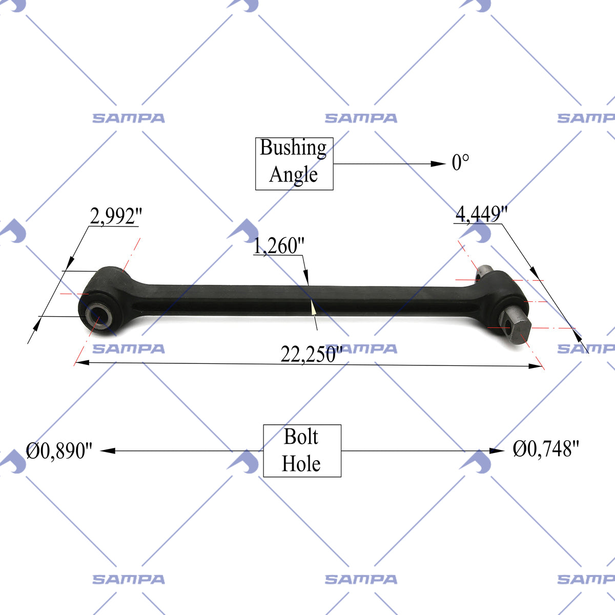 SAMPA 095.1225 technical drawing