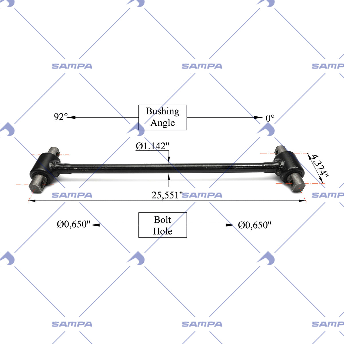 SAMPA 095.1425 technical drawing