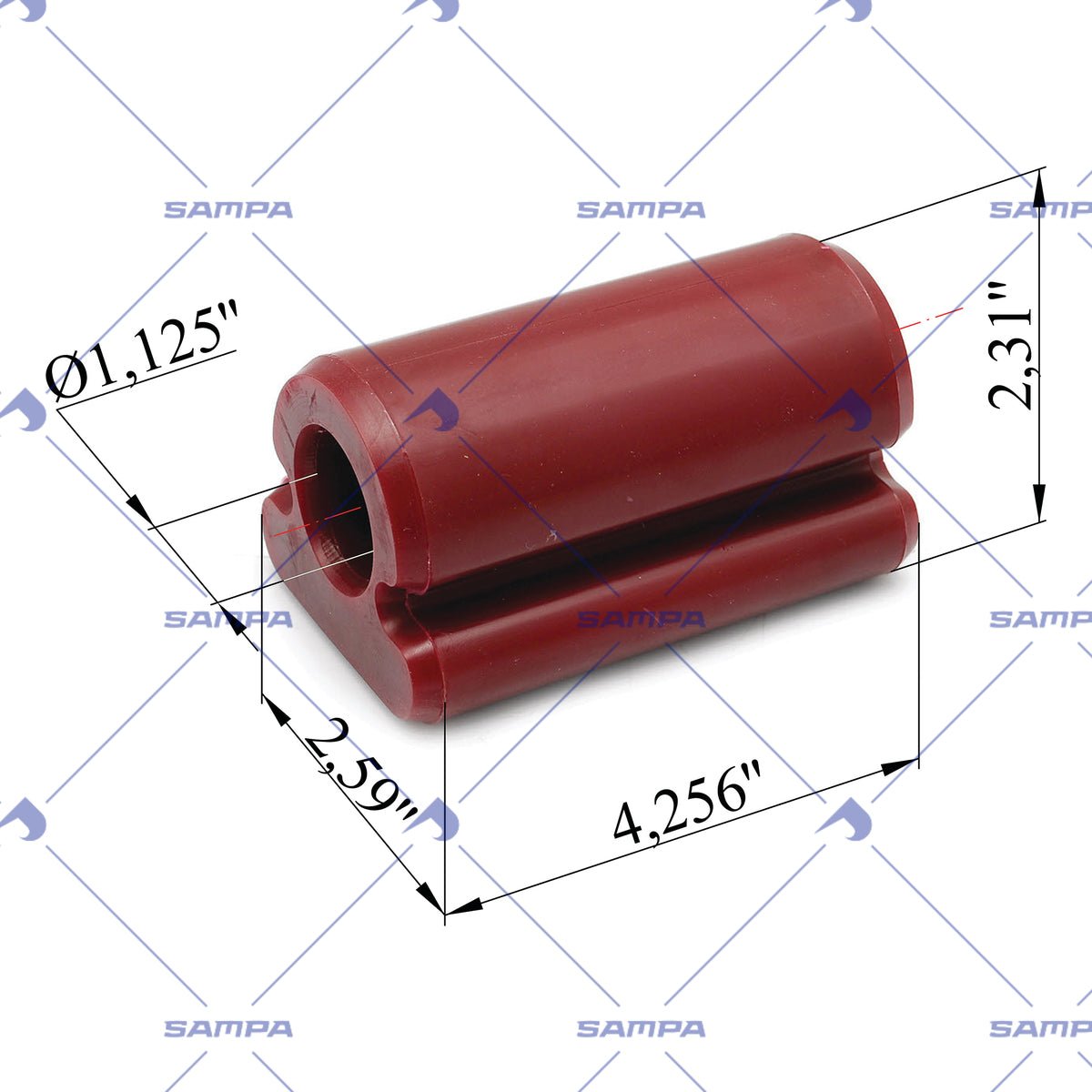 SAMPA 211.295UB technical drawing