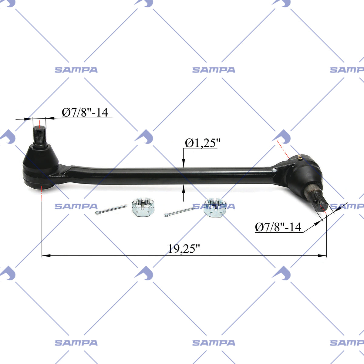 SAMPA 500.244 technical drawing