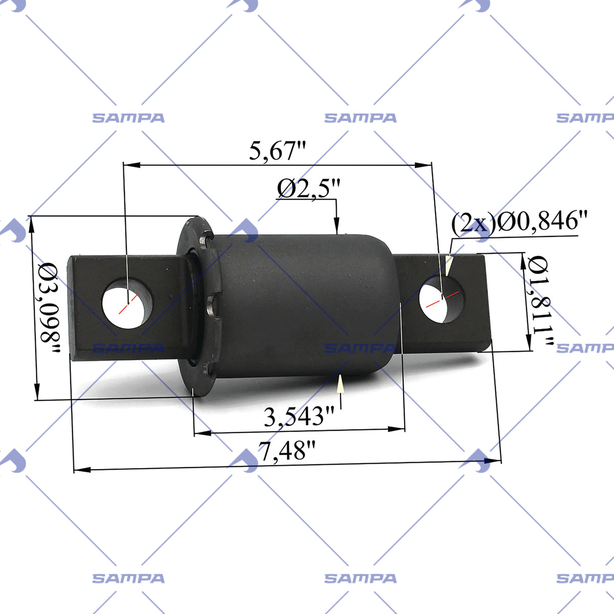 SAMPA 500.591/1 technical drawing