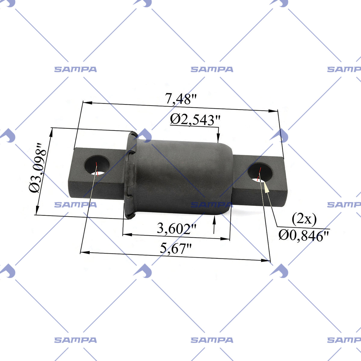 SAMPA 500.591C technical drawing