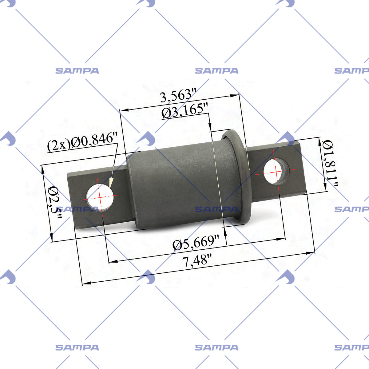 SAMPA 500.591 technical drawing