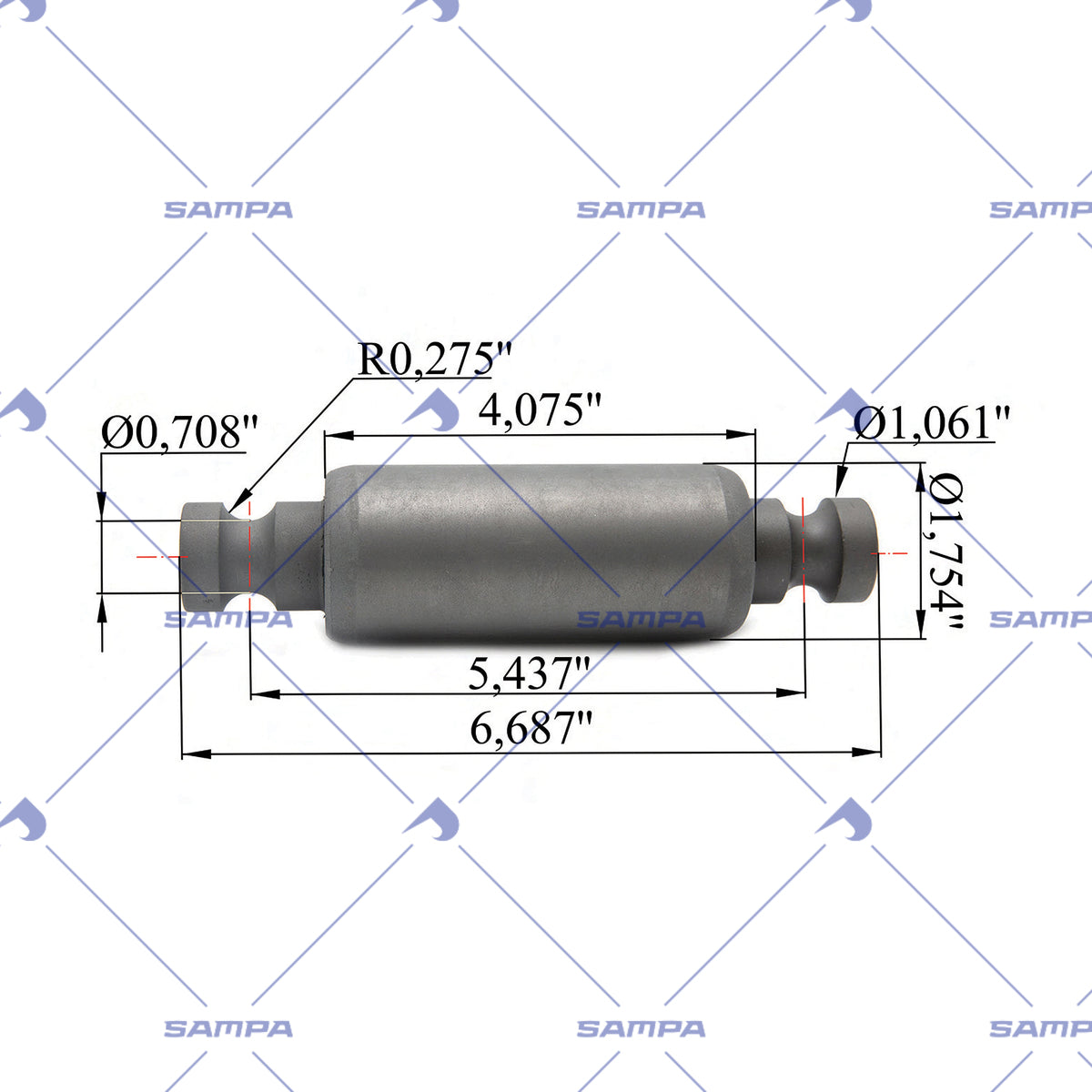 SAMPA 500.600 technical drawing