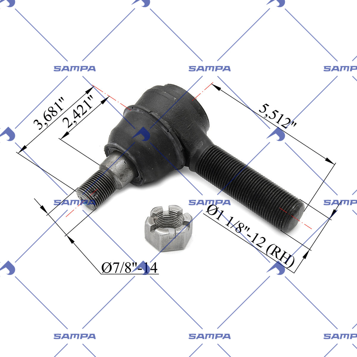 SAMPA 500.960 technical drawing