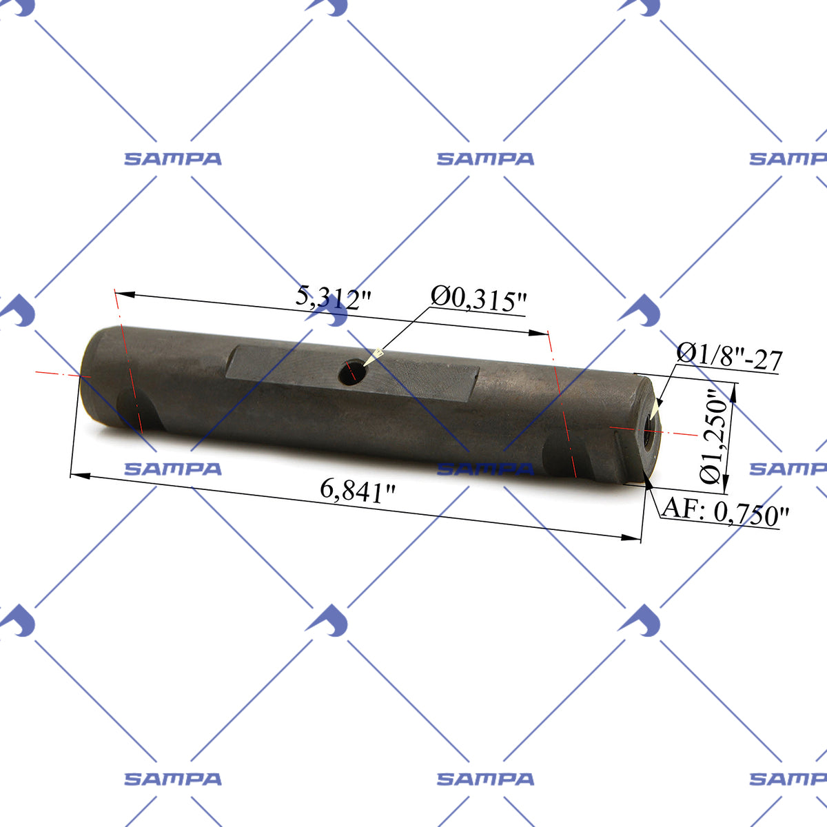 SAMPA 500.973 technical drawing