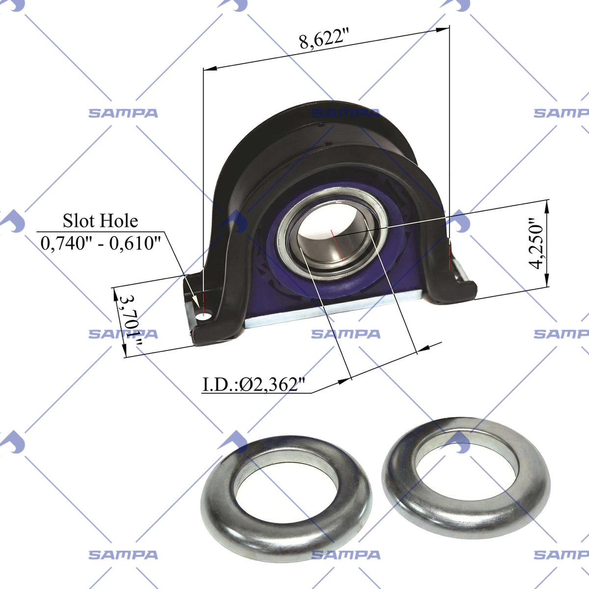 SAMPA 501.423A technical drawing