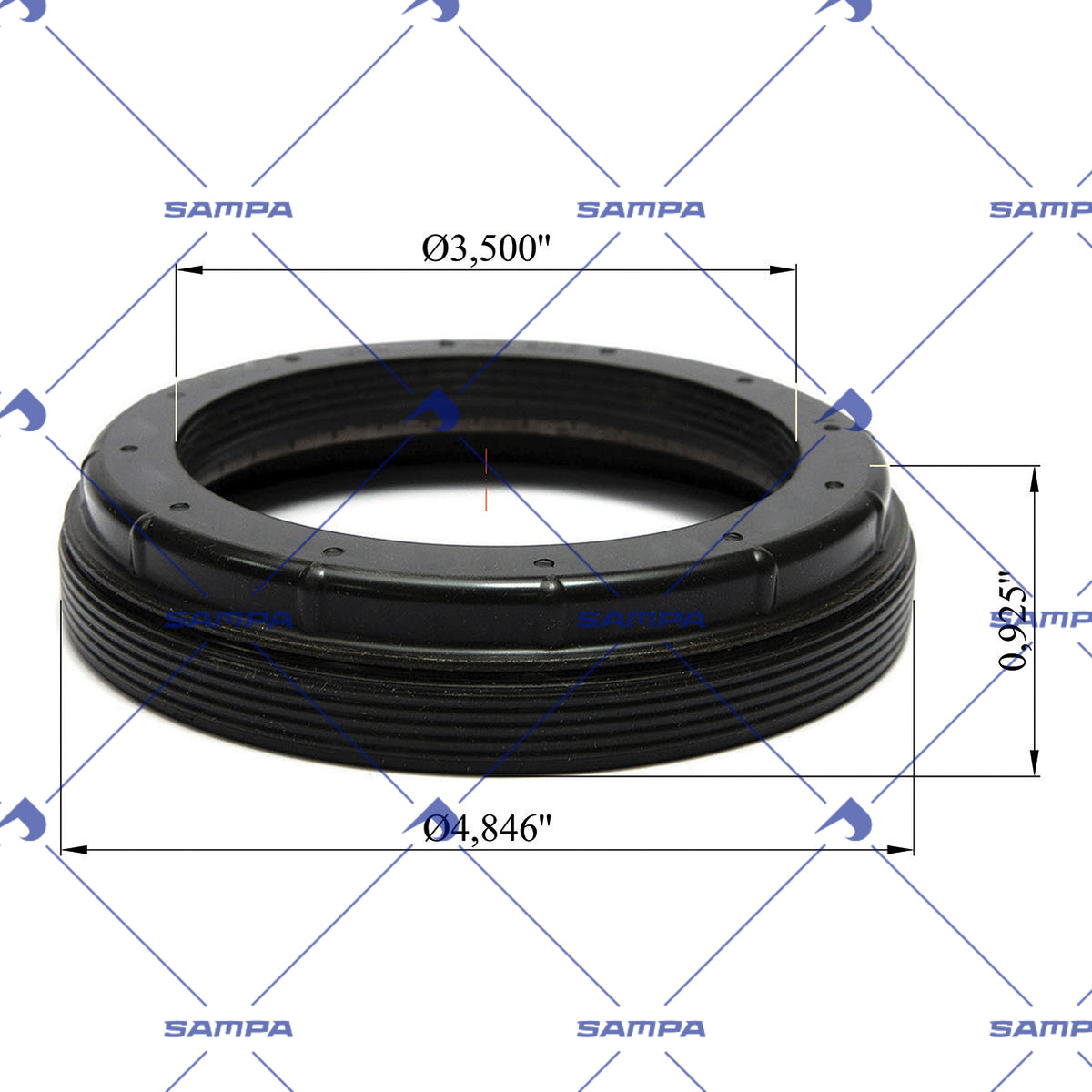 SAMPA 501.634A technical drawing