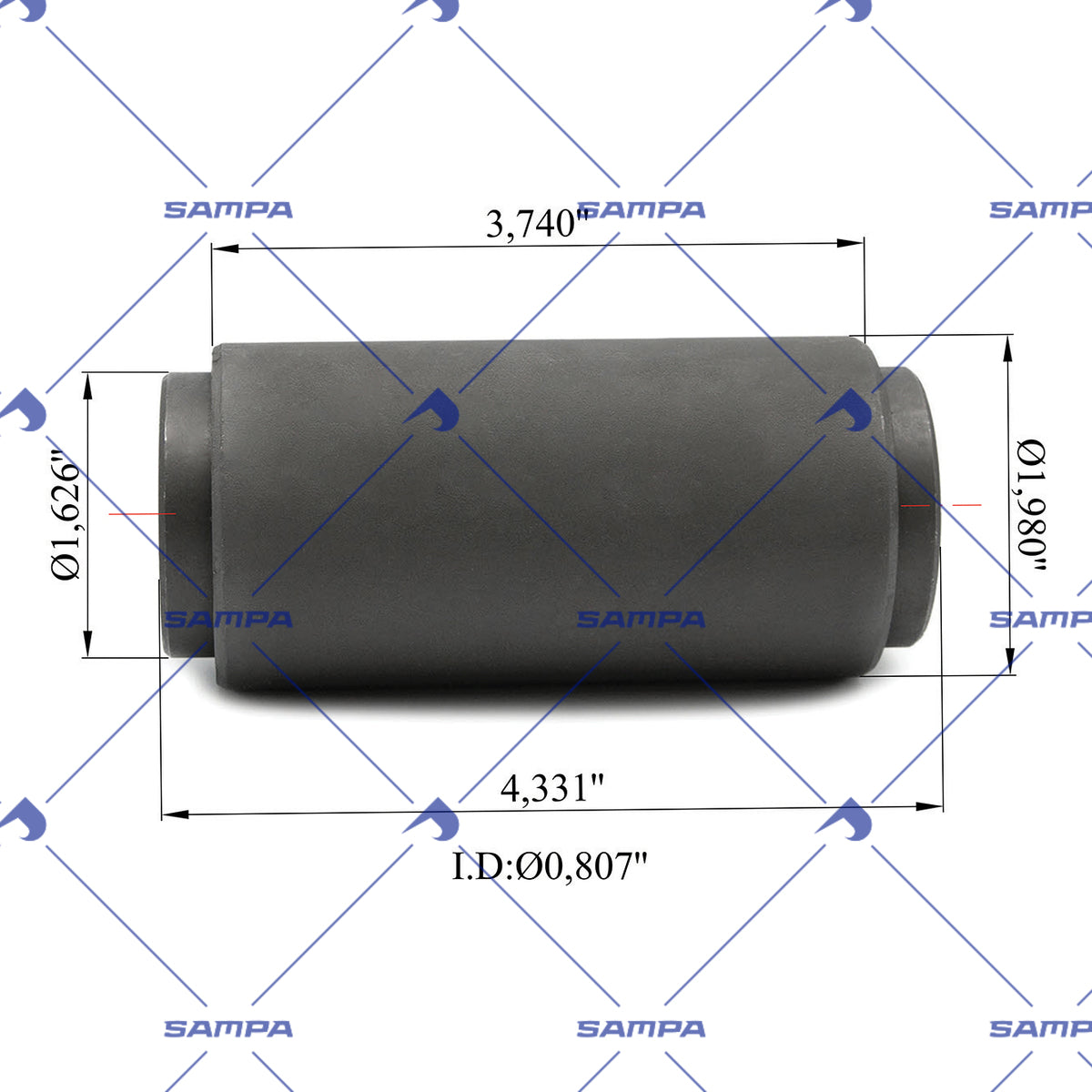 SAMPA 501.882 technical drawing