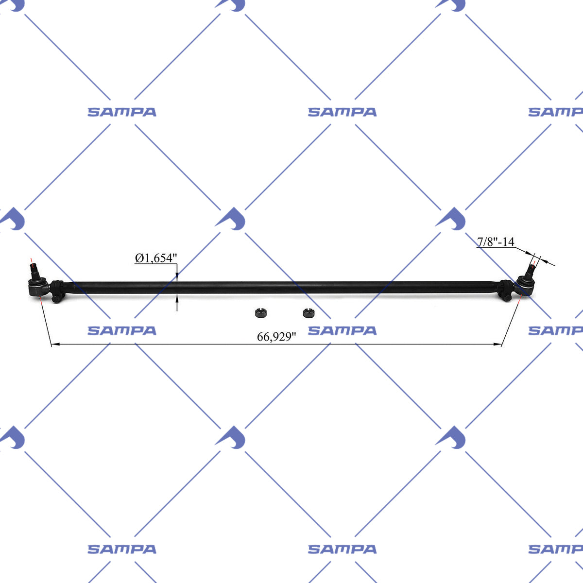 SAMPA 502.186 technical drawing