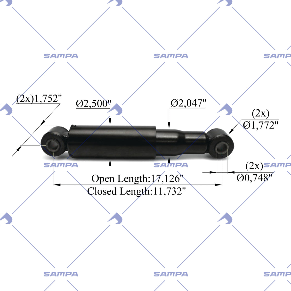 SAMPA 502.815 technical drawing