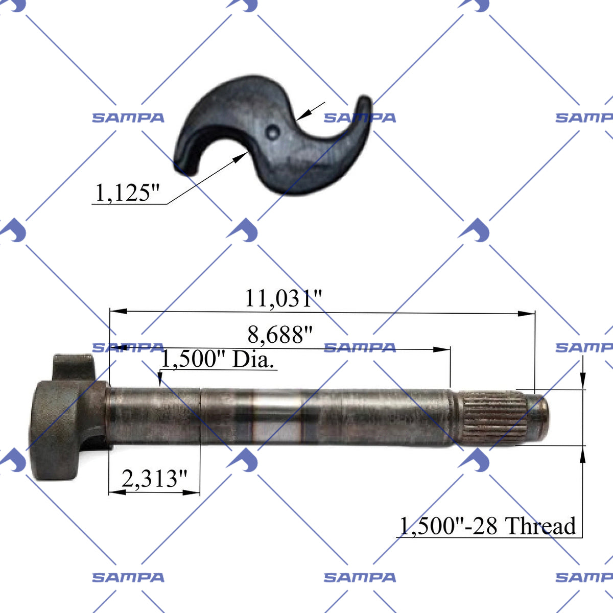SAMPA 502.837 technical drawing