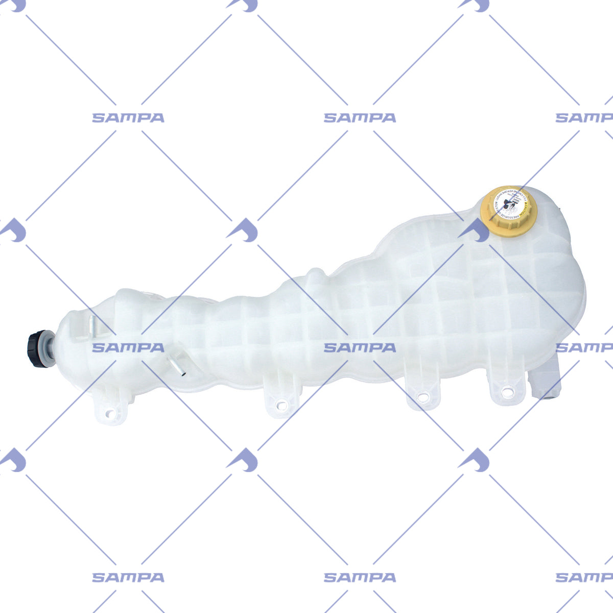 SAMPA 502.924 Coolant Reservoir for Freightliner Cascadia, with Cap & Sensor