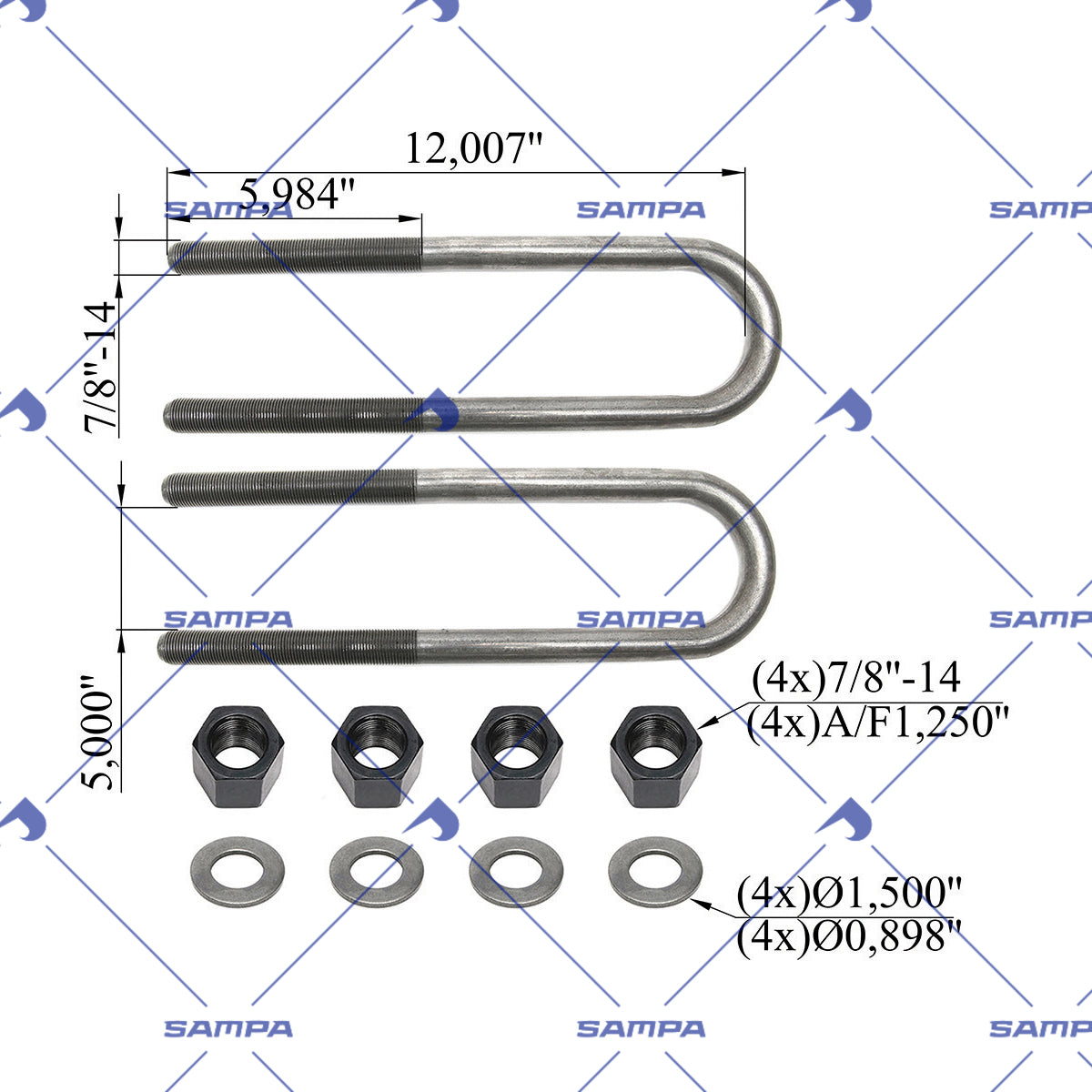 SAMPA 503.224A technical drawing