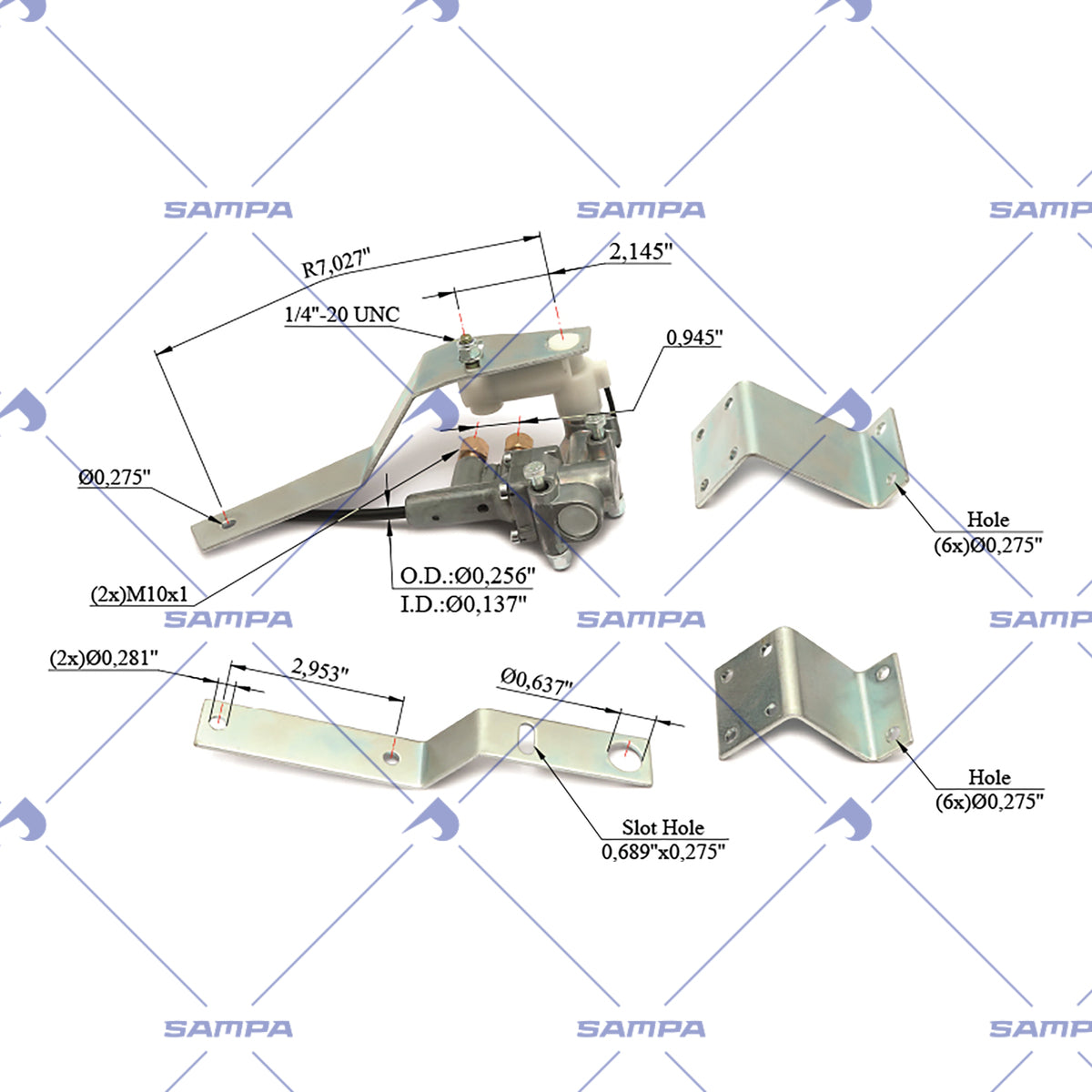 SAMPA 513.153 technical drawing