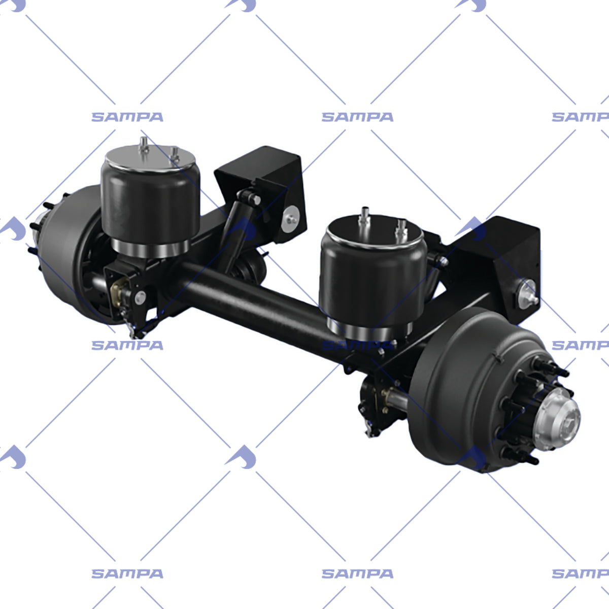 SAMPA CASA00003 CASA Trailer Axle with Brakes and Air Suspension, 30,000 lb, 77.5in Track