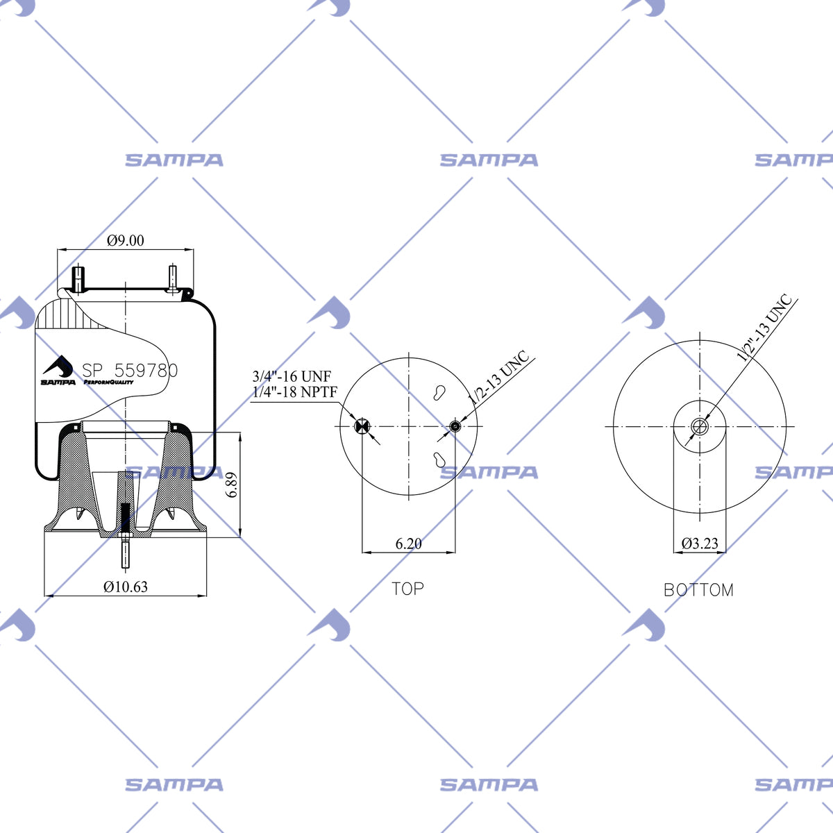 SAMPA SP 559780-KP technical drawing