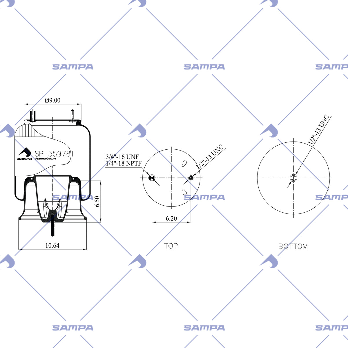 SAMPA SP 559781-KA technical drawing