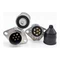 HP Truck Supply 7-pin electrical socket with cover and boot